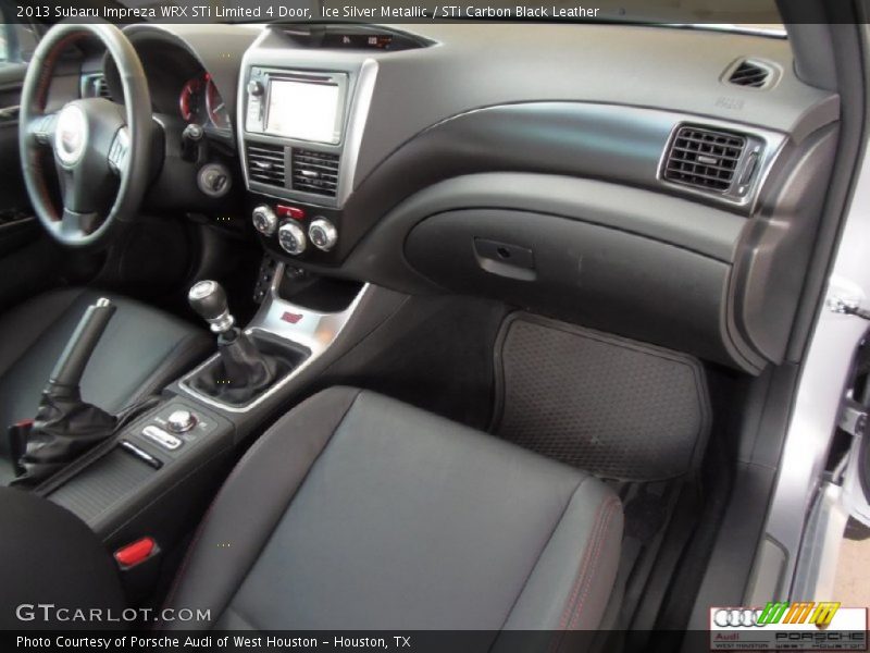 Ice Silver Metallic / STi Carbon Black Leather 2013 Subaru Impreza WRX STi Limited 4 Door