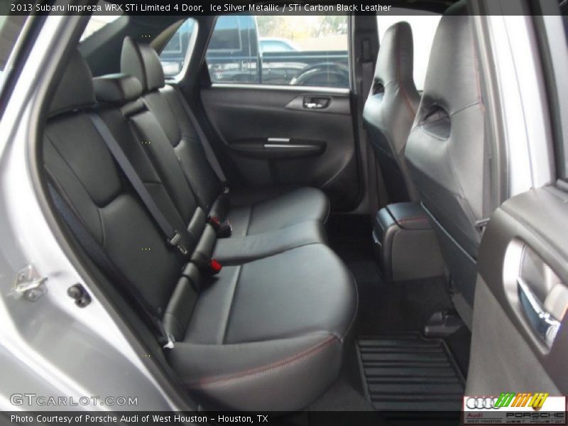 Ice Silver Metallic / STi Carbon Black Leather 2013 Subaru Impreza WRX STi Limited 4 Door