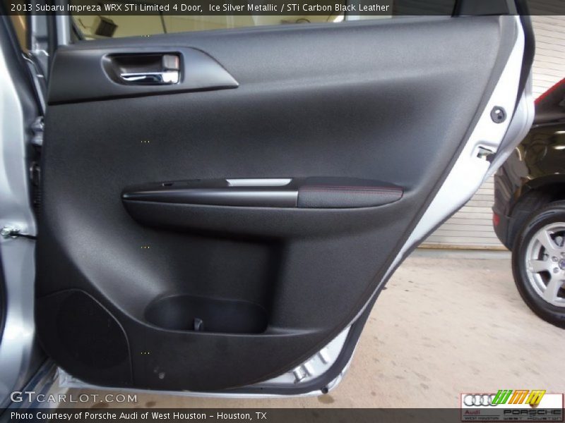 Ice Silver Metallic / STi Carbon Black Leather 2013 Subaru Impreza WRX STi Limited 4 Door