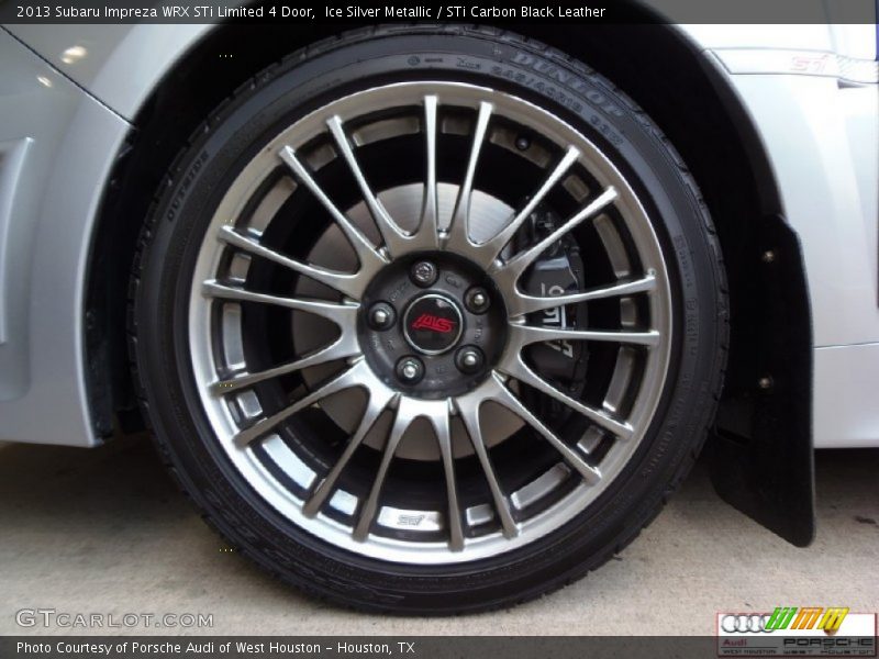 Ice Silver Metallic / STi Carbon Black Leather 2013 Subaru Impreza WRX STi Limited 4 Door