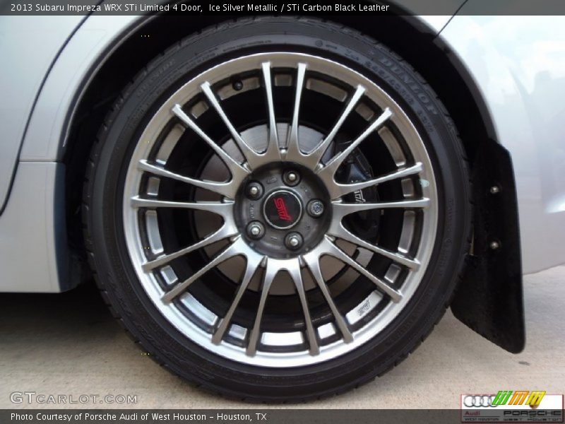 Ice Silver Metallic / STi Carbon Black Leather 2013 Subaru Impreza WRX STi Limited 4 Door