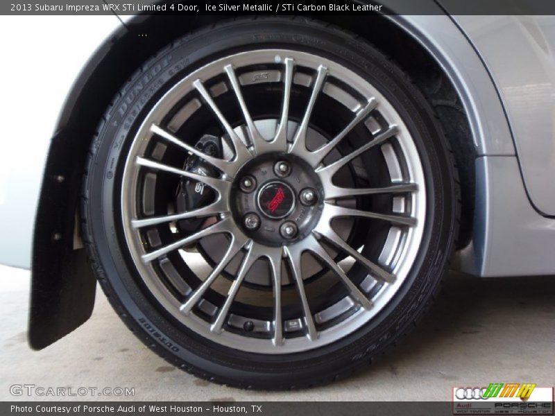 Ice Silver Metallic / STi Carbon Black Leather 2013 Subaru Impreza WRX STi Limited 4 Door