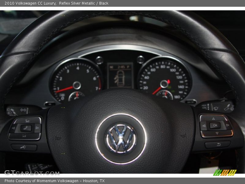 Reflex Silver Metallic / Black 2010 Volkswagen CC Luxury