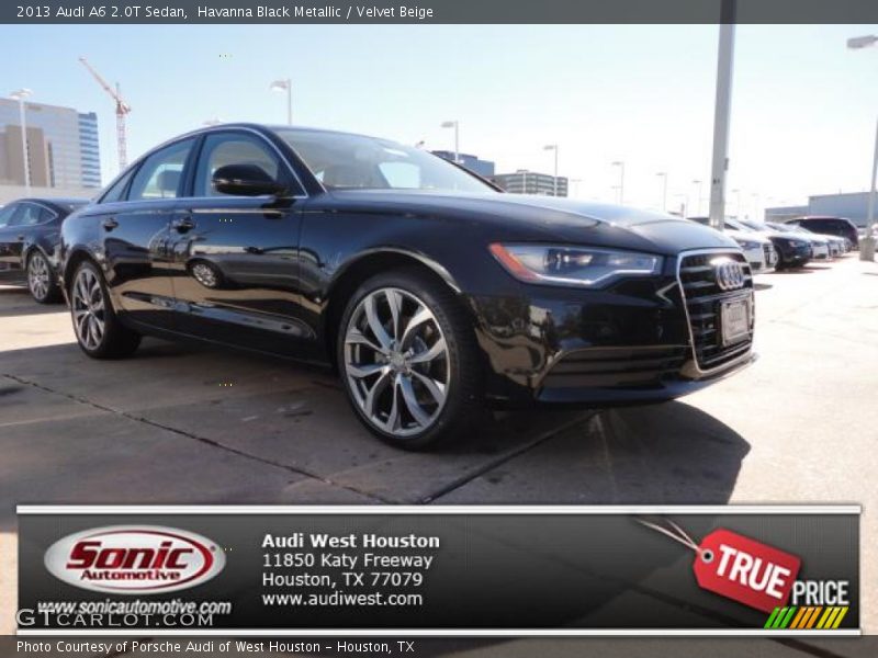 Havanna Black Metallic / Velvet Beige 2013 Audi A6 2.0T Sedan