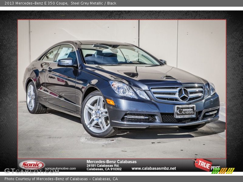 Steel Grey Metallic / Black 2013 Mercedes-Benz E 350 Coupe