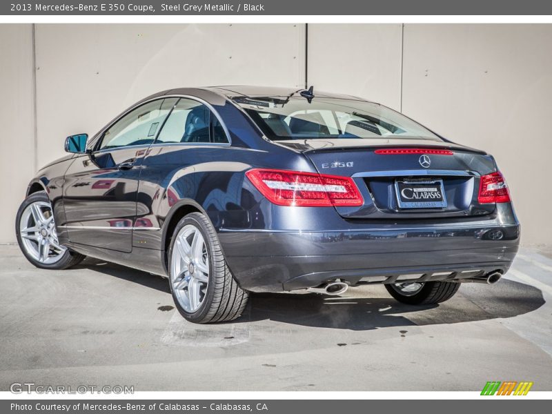 Steel Grey Metallic / Black 2013 Mercedes-Benz E 350 Coupe