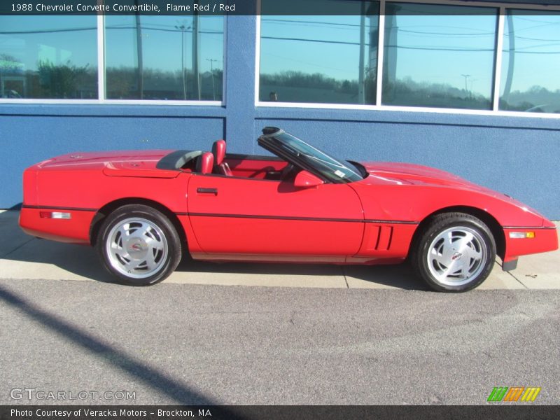  1988 Corvette Convertible Flame Red