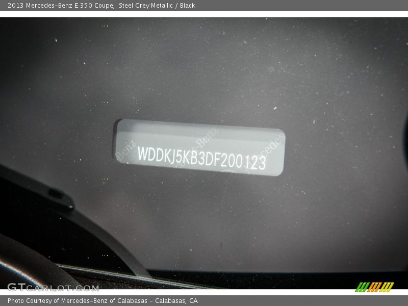 Steel Grey Metallic / Black 2013 Mercedes-Benz E 350 Coupe