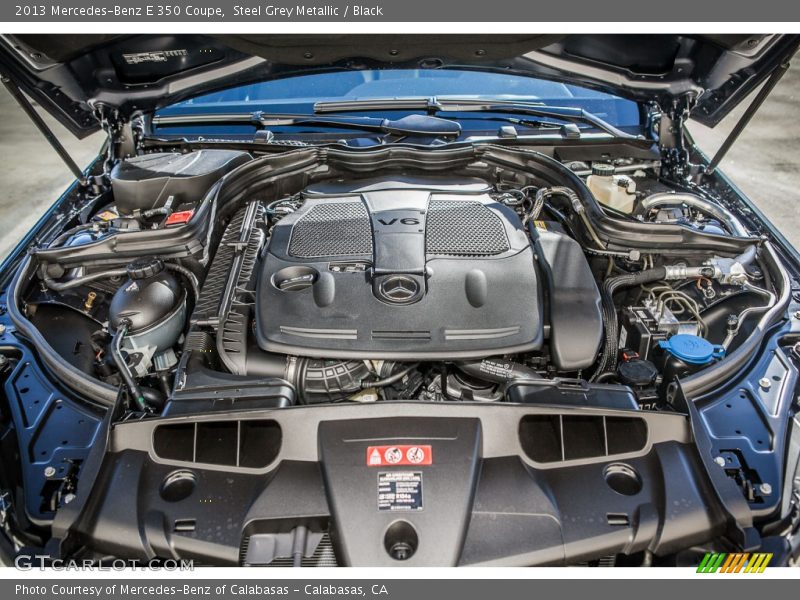 Steel Grey Metallic / Black 2013 Mercedes-Benz E 350 Coupe