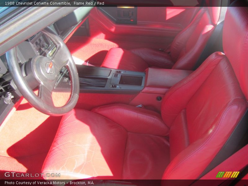  1988 Corvette Convertible Red Interior