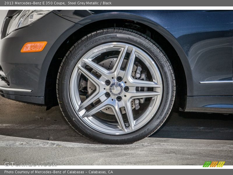 Steel Grey Metallic / Black 2013 Mercedes-Benz E 350 Coupe