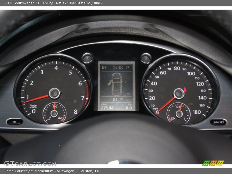 Reflex Silver Metallic / Black 2010 Volkswagen CC Luxury