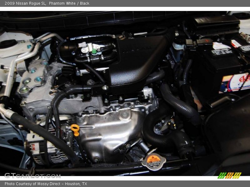 Phantom White / Black 2009 Nissan Rogue SL