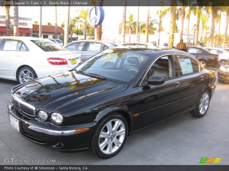Ebony Black / Charcoal 2003 Jaguar X-Type 3.0