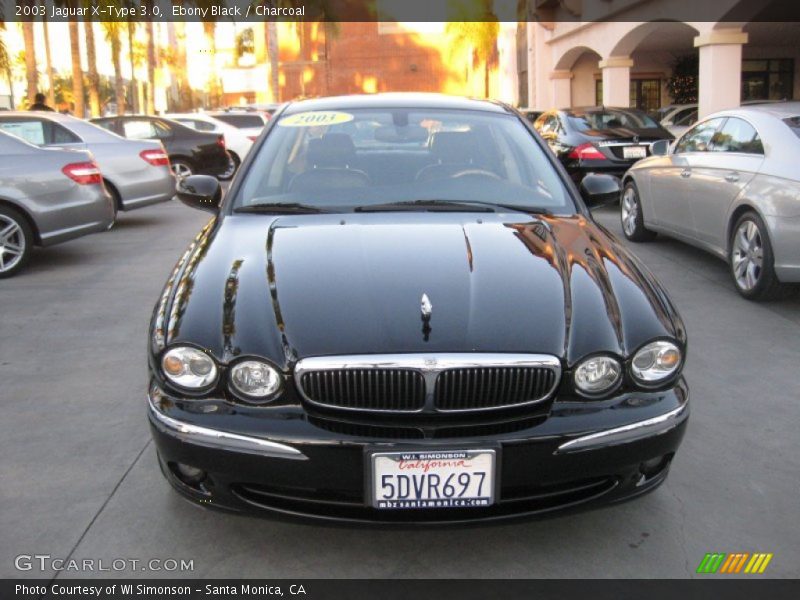 Ebony Black / Charcoal 2003 Jaguar X-Type 3.0
