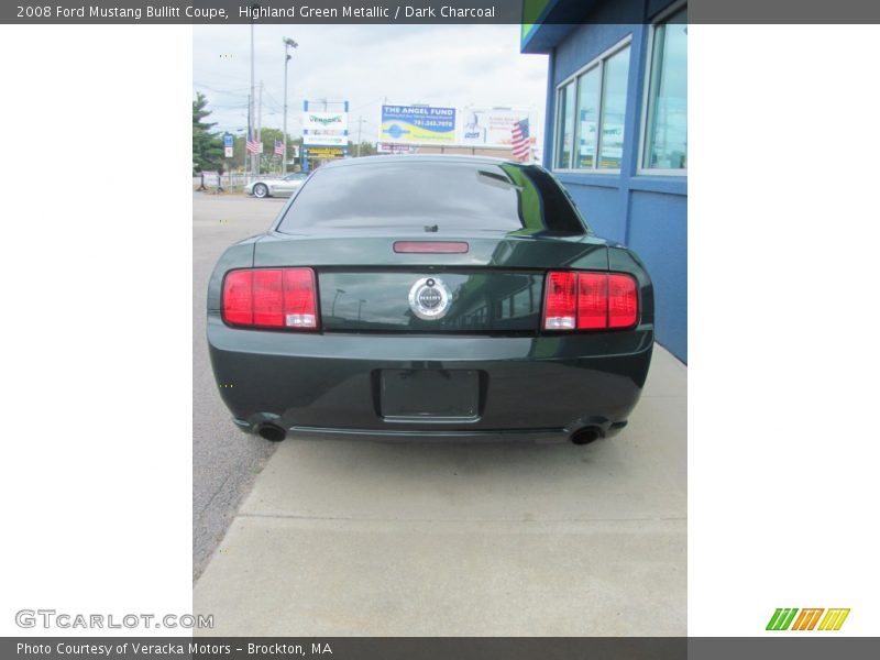 Highland Green Metallic / Dark Charcoal 2008 Ford Mustang Bullitt Coupe