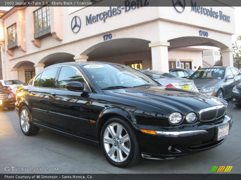 Ebony Black / Charcoal 2003 Jaguar X-Type 3.0