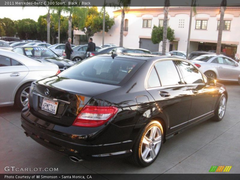 Black / Black 2011 Mercedes-Benz C 300 Sport