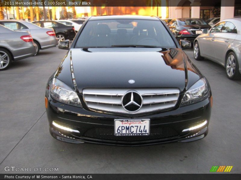 Black / Black 2011 Mercedes-Benz C 300 Sport