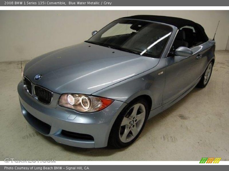 Blue Water Metallic / Grey 2008 BMW 1 Series 135i Convertible