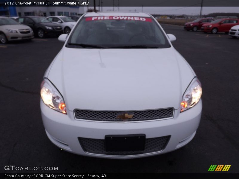 Summit White / Gray 2012 Chevrolet Impala LT