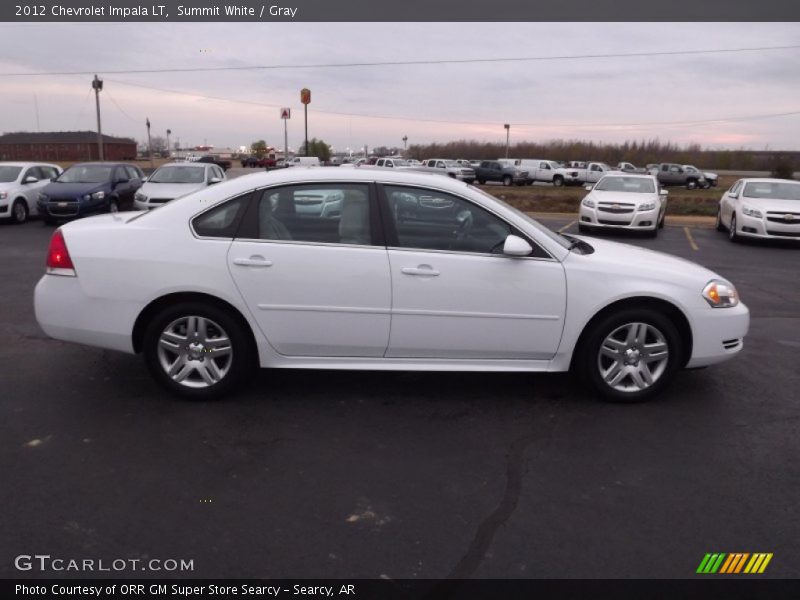 Summit White / Gray 2012 Chevrolet Impala LT
