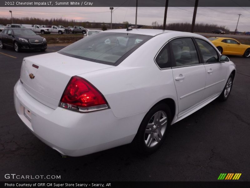 Summit White / Gray 2012 Chevrolet Impala LT