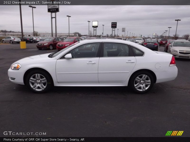 Summit White / Gray 2012 Chevrolet Impala LT