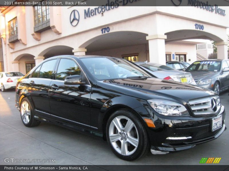 Black / Black 2011 Mercedes-Benz C 300 Sport