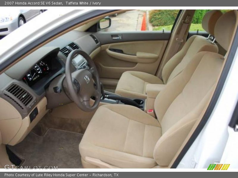 Taffeta White / Ivory 2007 Honda Accord SE V6 Sedan