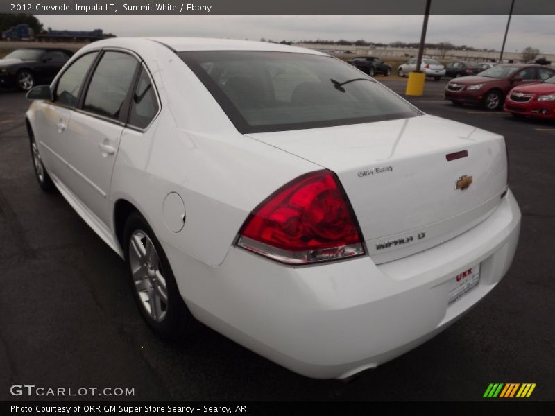 Summit White / Ebony 2012 Chevrolet Impala LT