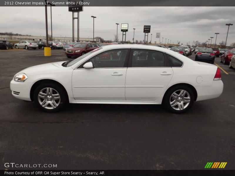 Summit White / Ebony 2012 Chevrolet Impala LT