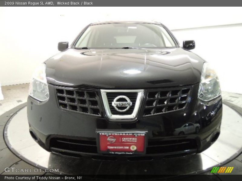 Wicked Black / Black 2009 Nissan Rogue SL AWD