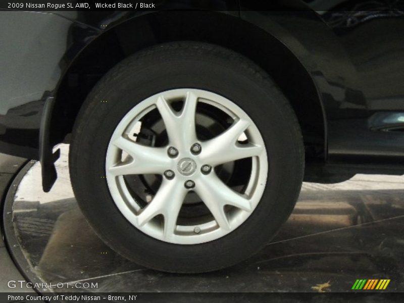 Wicked Black / Black 2009 Nissan Rogue SL AWD