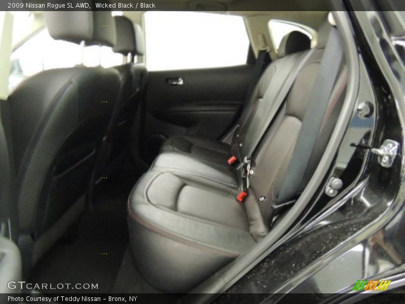 Wicked Black / Black 2009 Nissan Rogue SL AWD