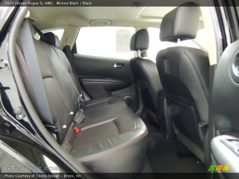 Wicked Black / Black 2009 Nissan Rogue SL AWD