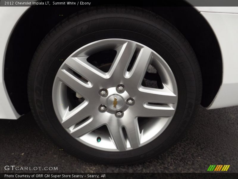Summit White / Ebony 2012 Chevrolet Impala LT