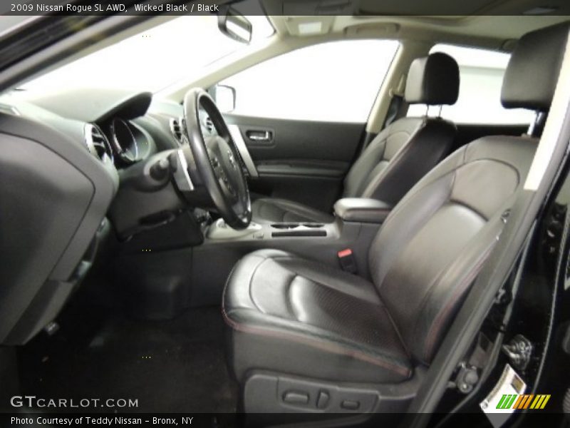 Wicked Black / Black 2009 Nissan Rogue SL AWD