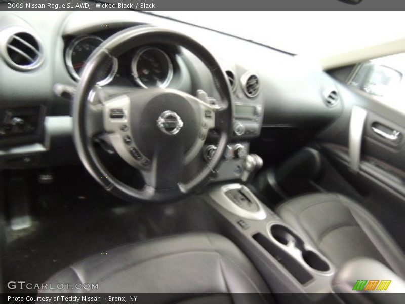 Wicked Black / Black 2009 Nissan Rogue SL AWD