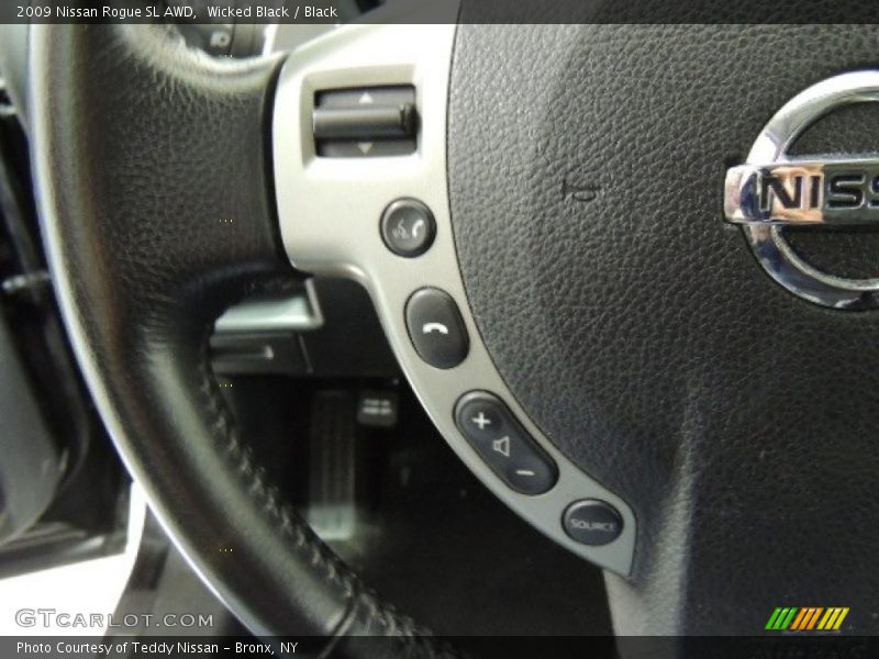 Wicked Black / Black 2009 Nissan Rogue SL AWD