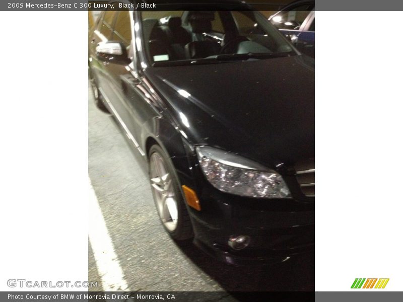 Black / Black 2009 Mercedes-Benz C 300 Luxury