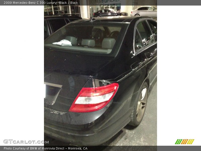 Black / Black 2009 Mercedes-Benz C 300 Luxury