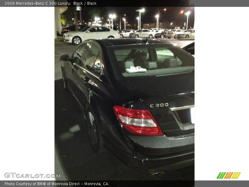 Black / Black 2009 Mercedes-Benz C 300 Luxury