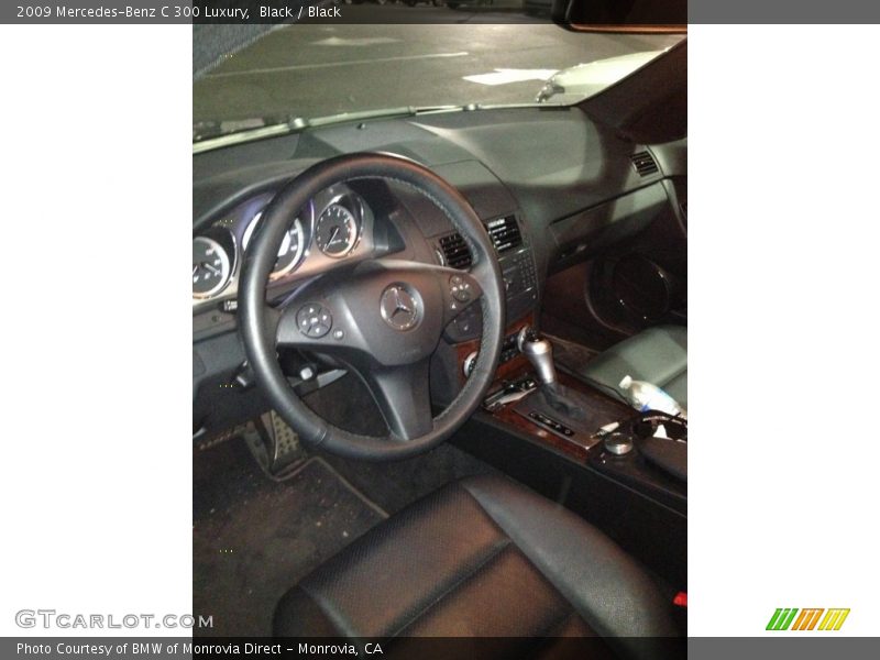 Black / Black 2009 Mercedes-Benz C 300 Luxury