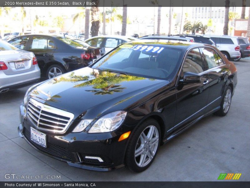 Black / Black 2010 Mercedes-Benz E 350 Sedan