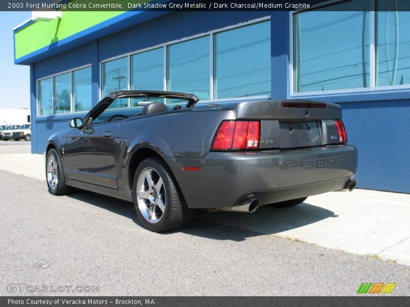 Dark Shadow Grey Metallic / Dark Charcoal/Medium Graphite 2003 Ford Mustang Cobra Convertible