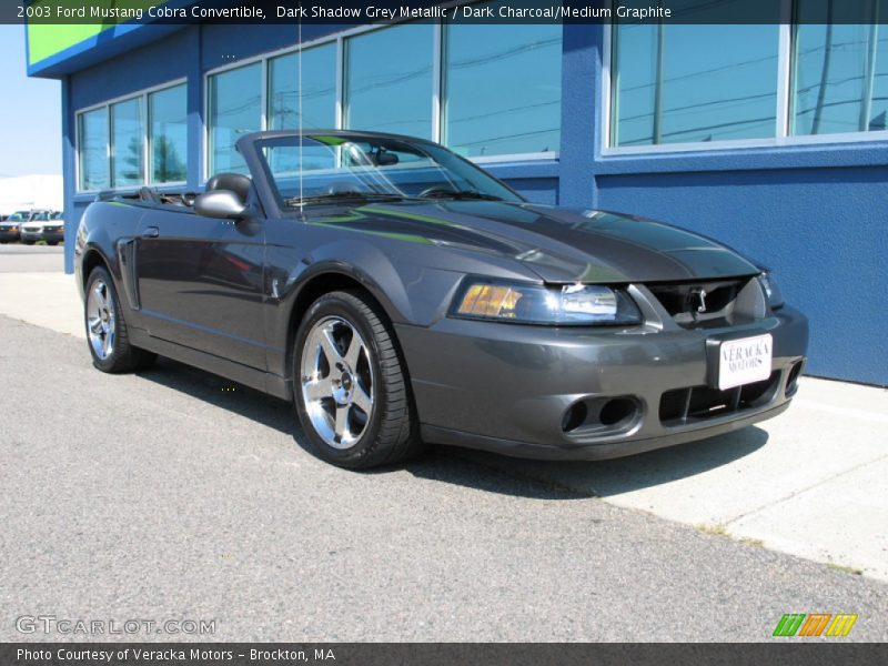 Dark Shadow Grey Metallic / Dark Charcoal/Medium Graphite 2003 Ford Mustang Cobra Convertible