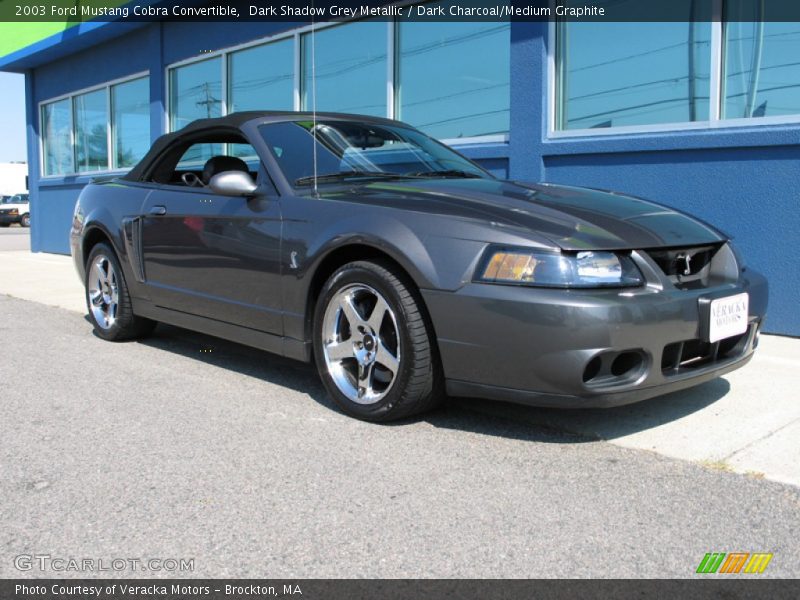 Dark Shadow Grey Metallic / Dark Charcoal/Medium Graphite 2003 Ford Mustang Cobra Convertible