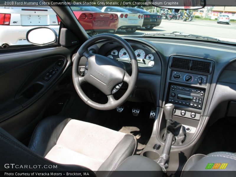 Dark Shadow Grey Metallic / Dark Charcoal/Medium Graphite 2003 Ford Mustang Cobra Convertible