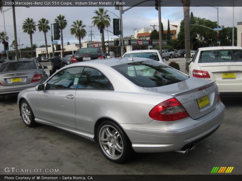 Iridium Silver Metallic / Black 2009 Mercedes-Benz CLK 550 Coupe